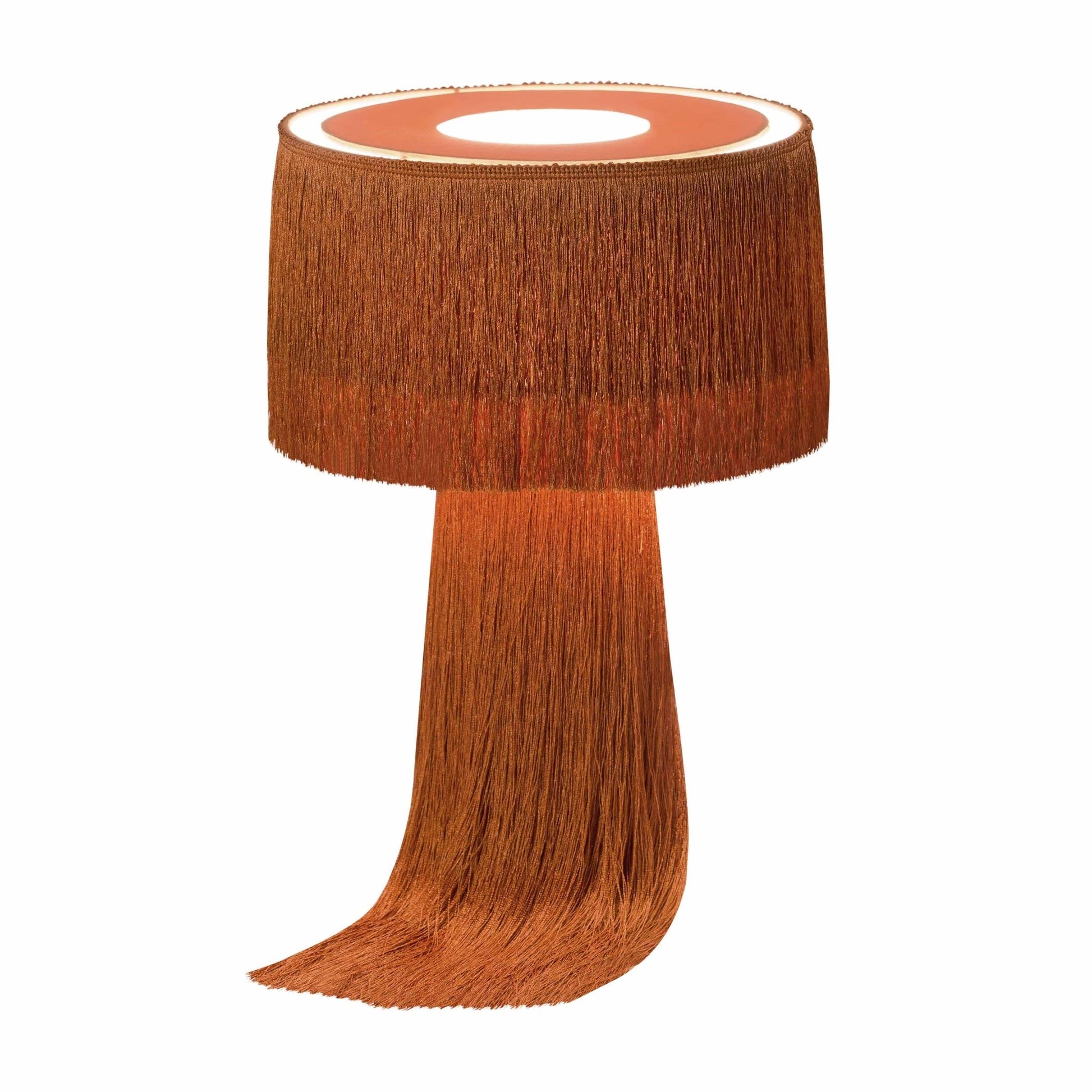 Atolla Brick Tassel Table Lamp - Skandi London
