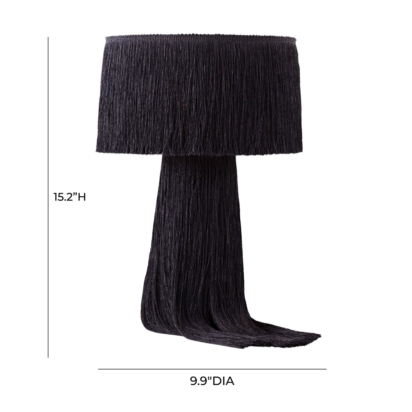 Atolla Black Tassel Table Lamp - Skandi London
