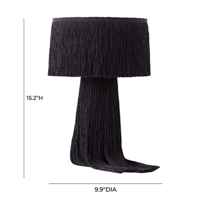 Atolla Black Tassel Table Lamp - Skandi London