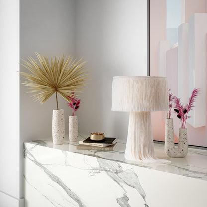 Atolla Cream Tassel Table Lamp - Skandi London