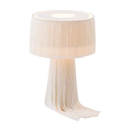 Atolla Cream Tassel Table Lamp - Skandi London