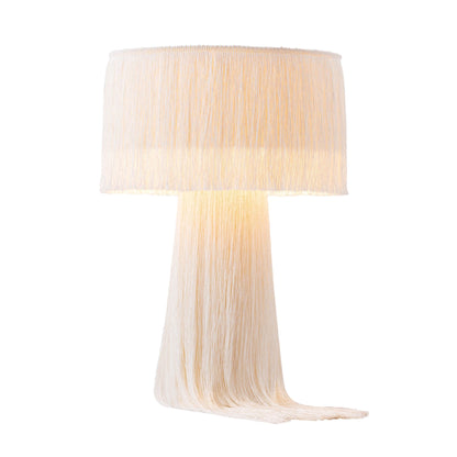 Atolla Cream Tassel Table Lamp - Skandi London