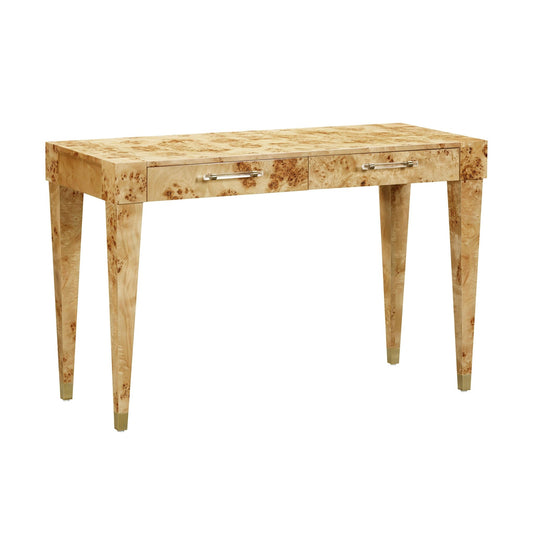 Brandyss Natural Burl Work Desk - Skandi London