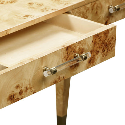 Brandyss Natural Burl Work Desk - Skandi London
