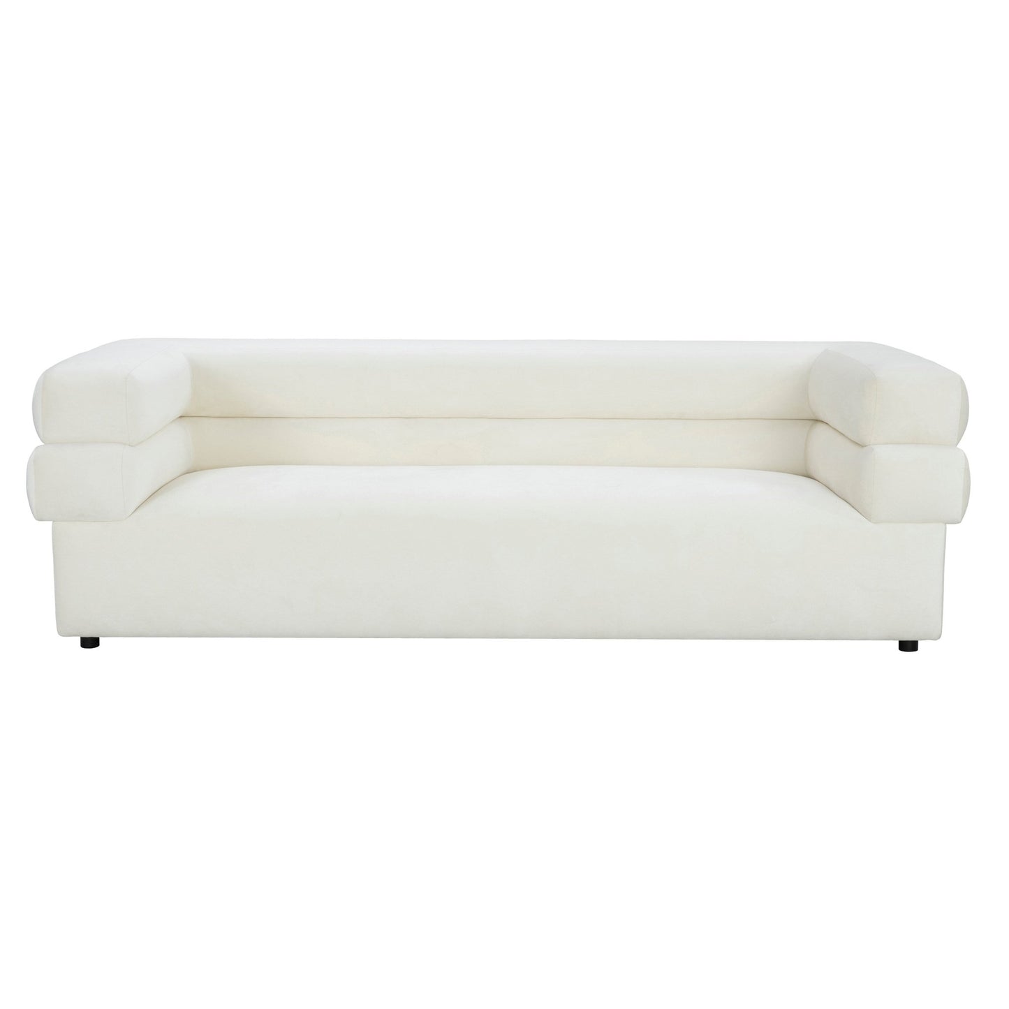 Elsa Cream Velvet Sofa - Skandi London