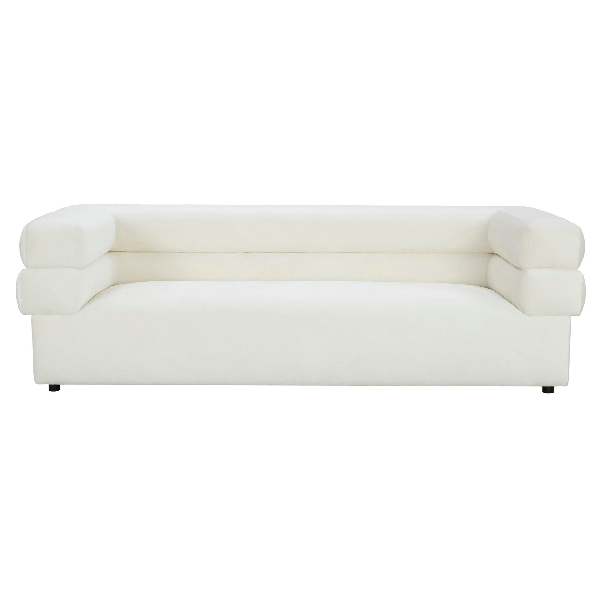 Elsa Cream Velvet Sofa - Skandi London