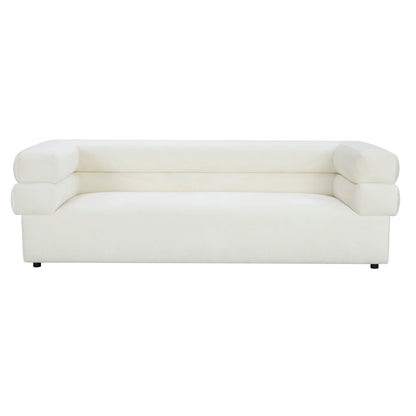 Elsa Cream Velvet Sofa - Skandi London