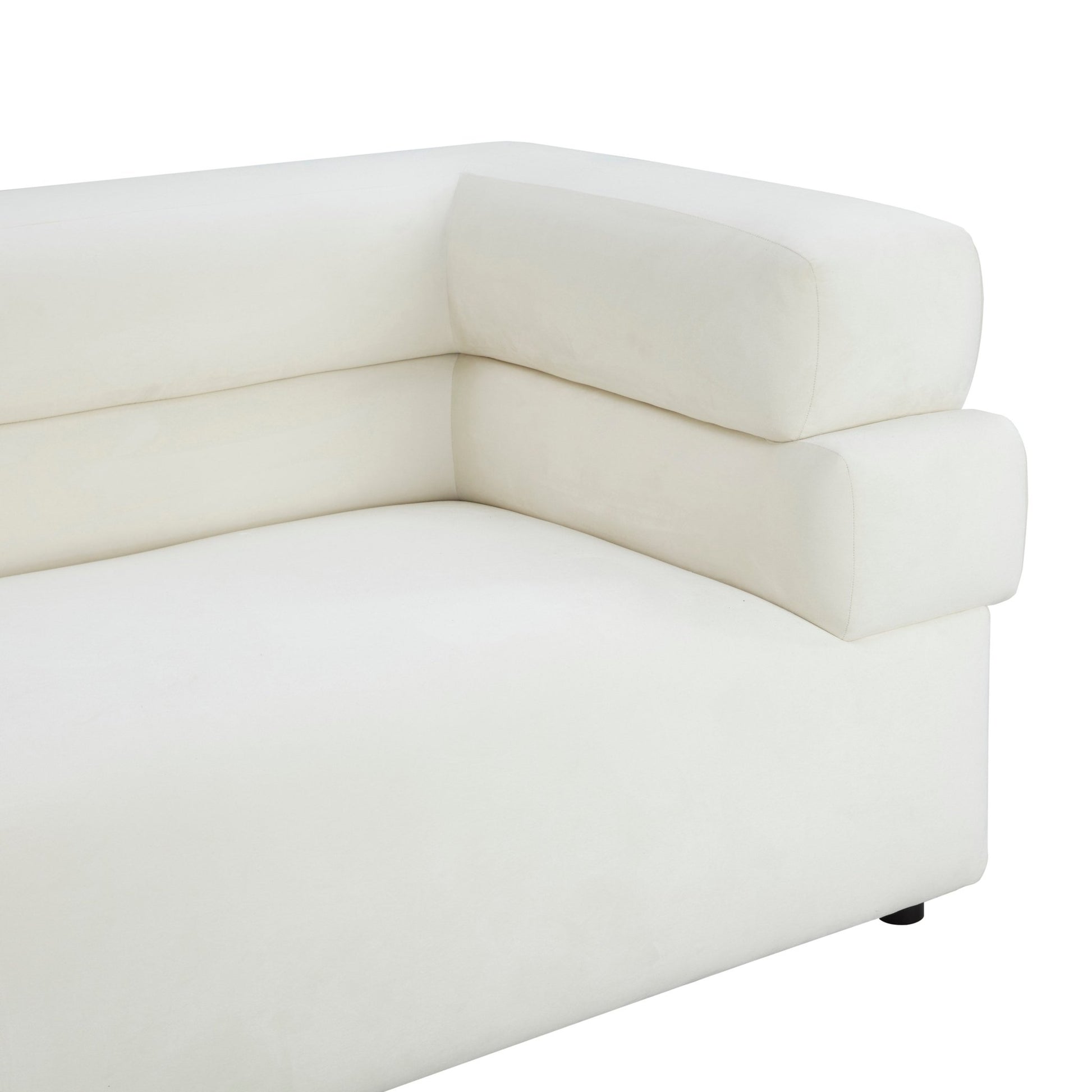 Elsa Cream Velvet Sofa - Skandi London