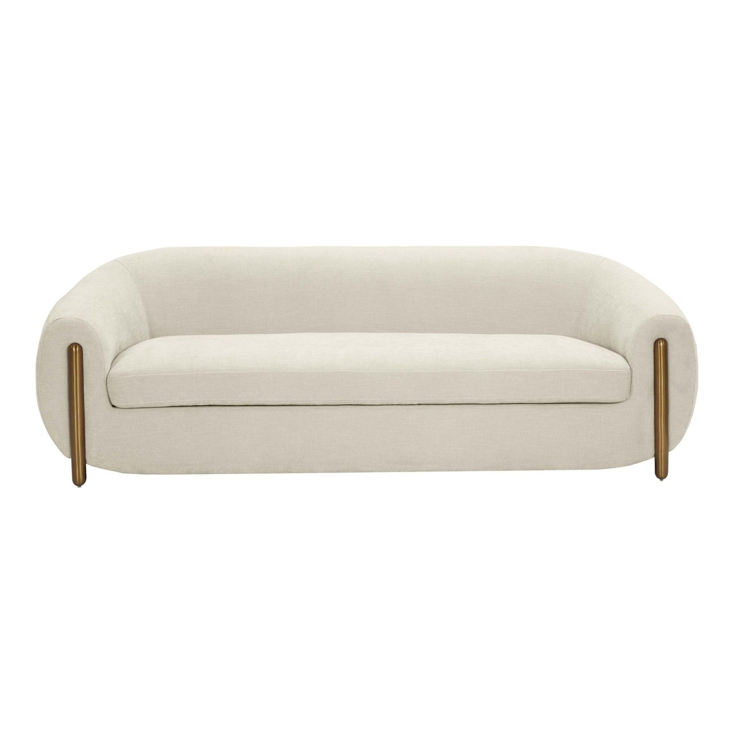 Lina Cream Textured Linen Sofa - Skandi London