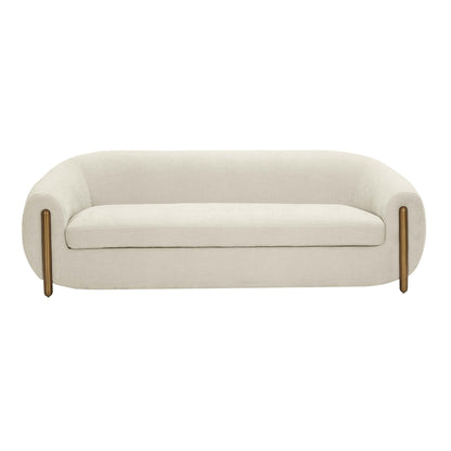 Lina Cream Textured Linen Sofa - Skandi London