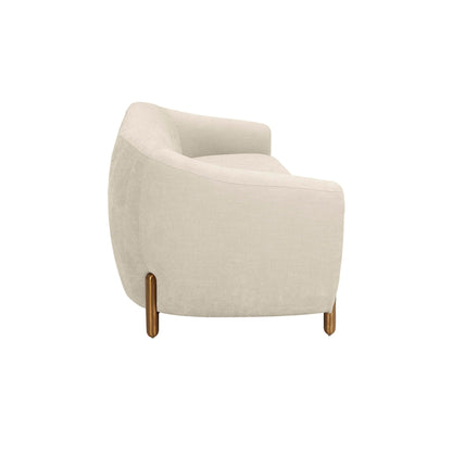 Lina Cream Textured Linen Sofa - Skandi London