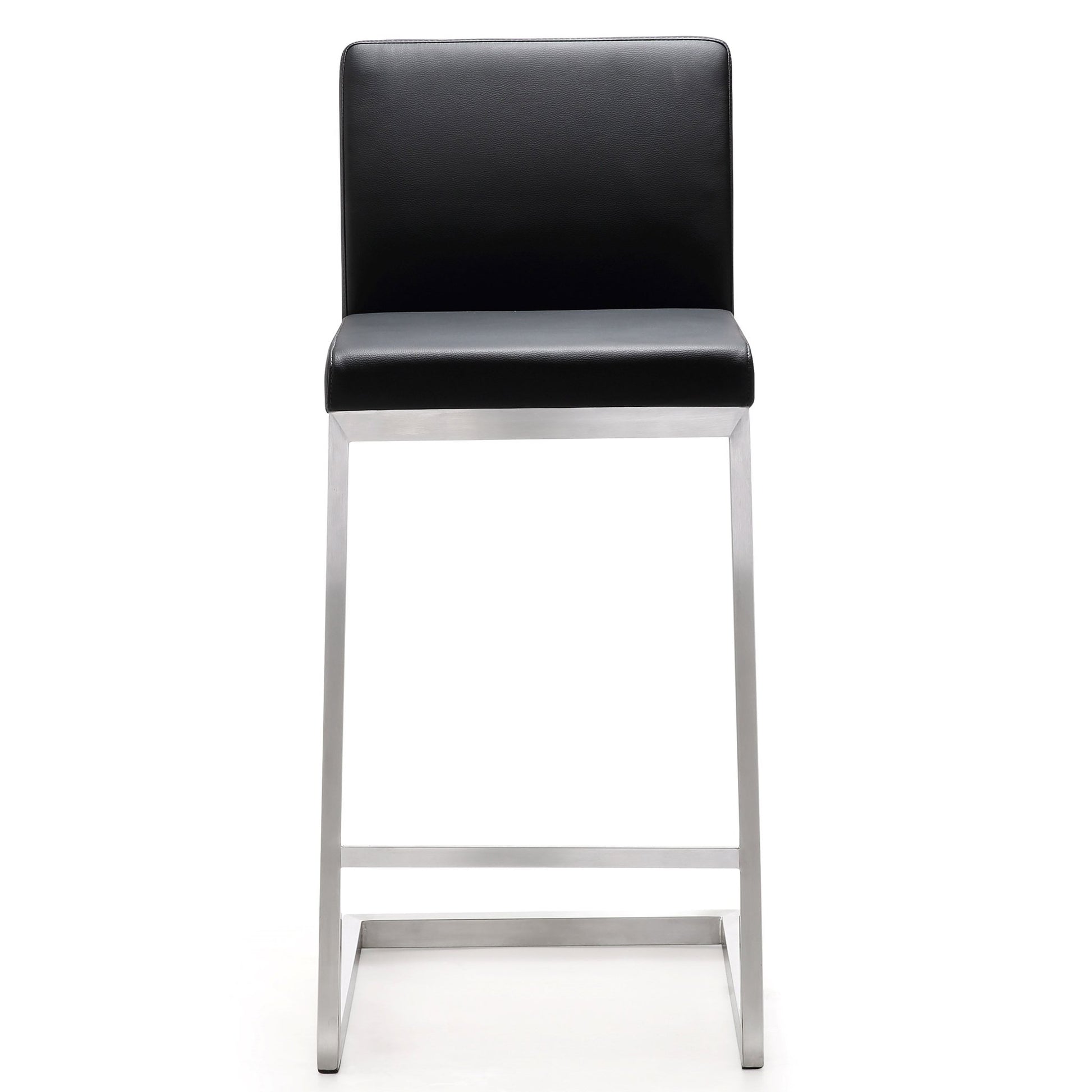 Parma Black Stainless Steel Counter Stool Set of 2 - Skandi London