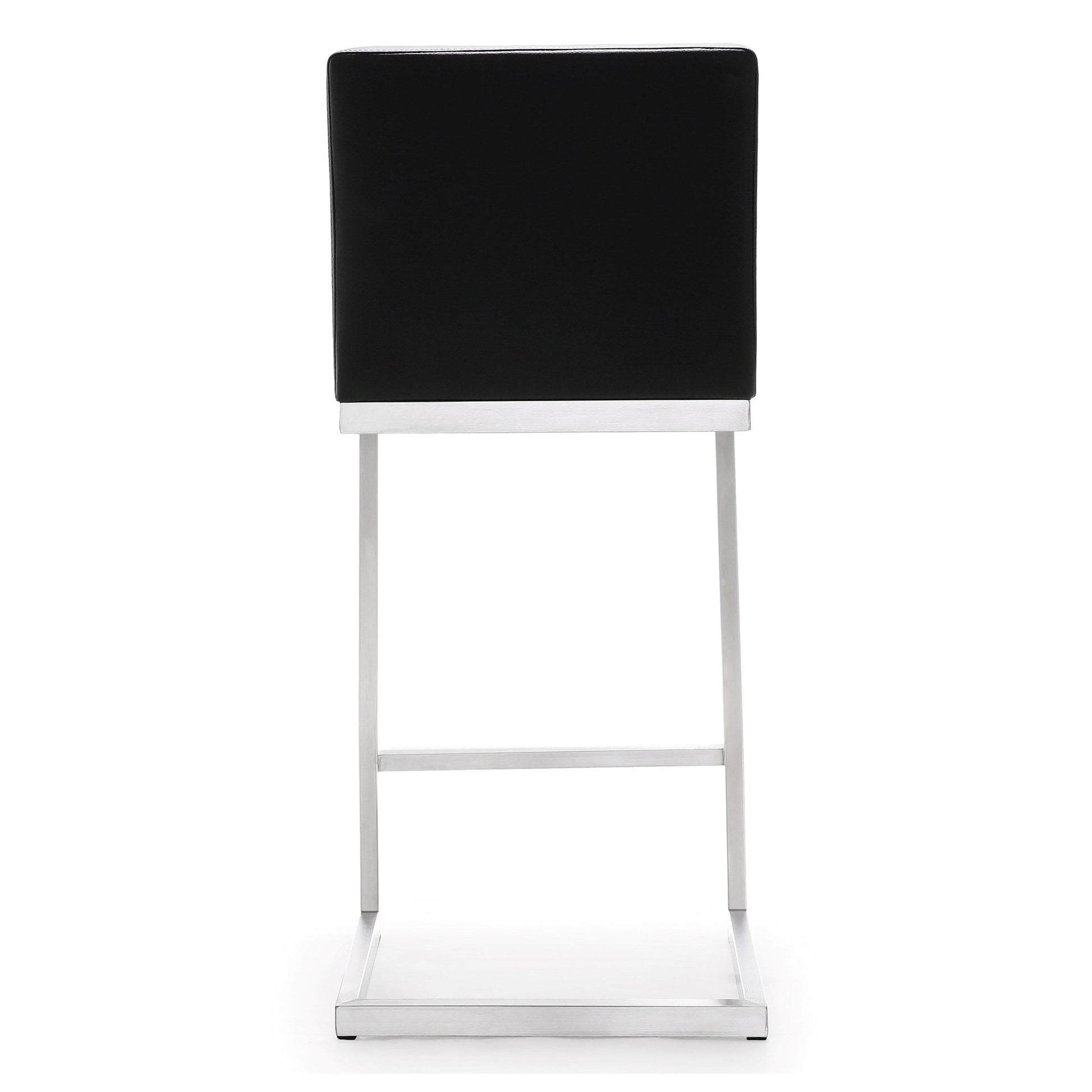 Parma Black Stainless Steel Counter Stool Set of 2 - Skandi London