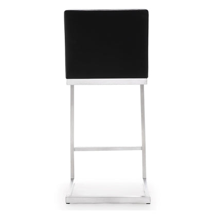 Parma Black Stainless Steel Counter Stool Set of 2 - Skandi London