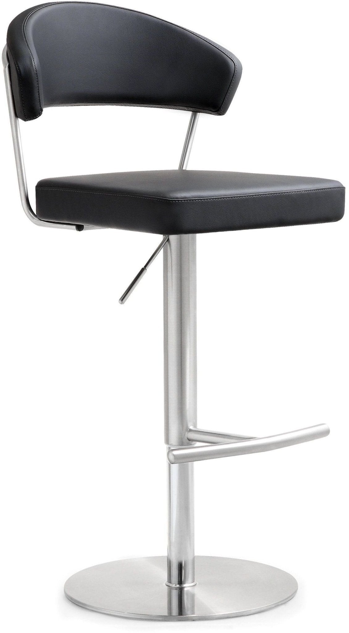 Cosmo Black Stainless Steel Barstool - Skandi London