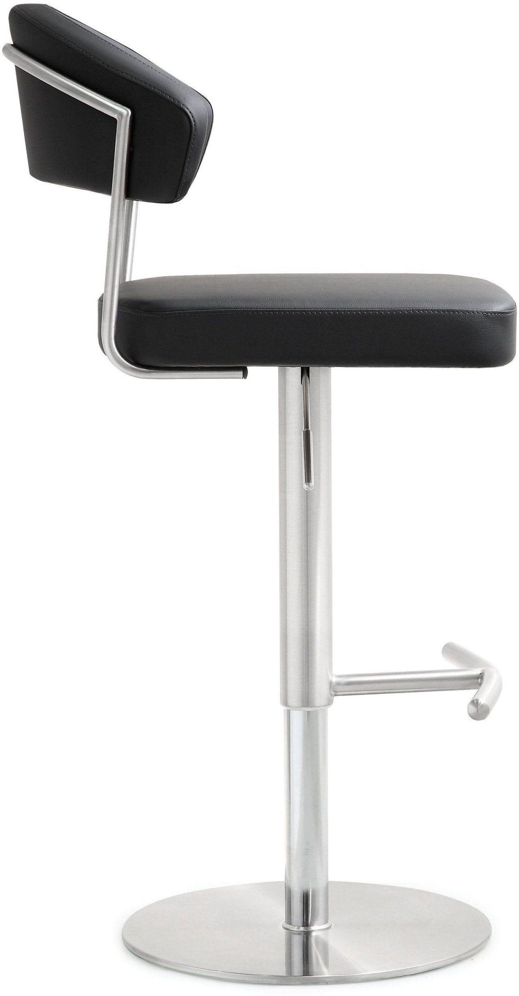 Cosmo Black Stainless Steel Barstool - Skandi London
