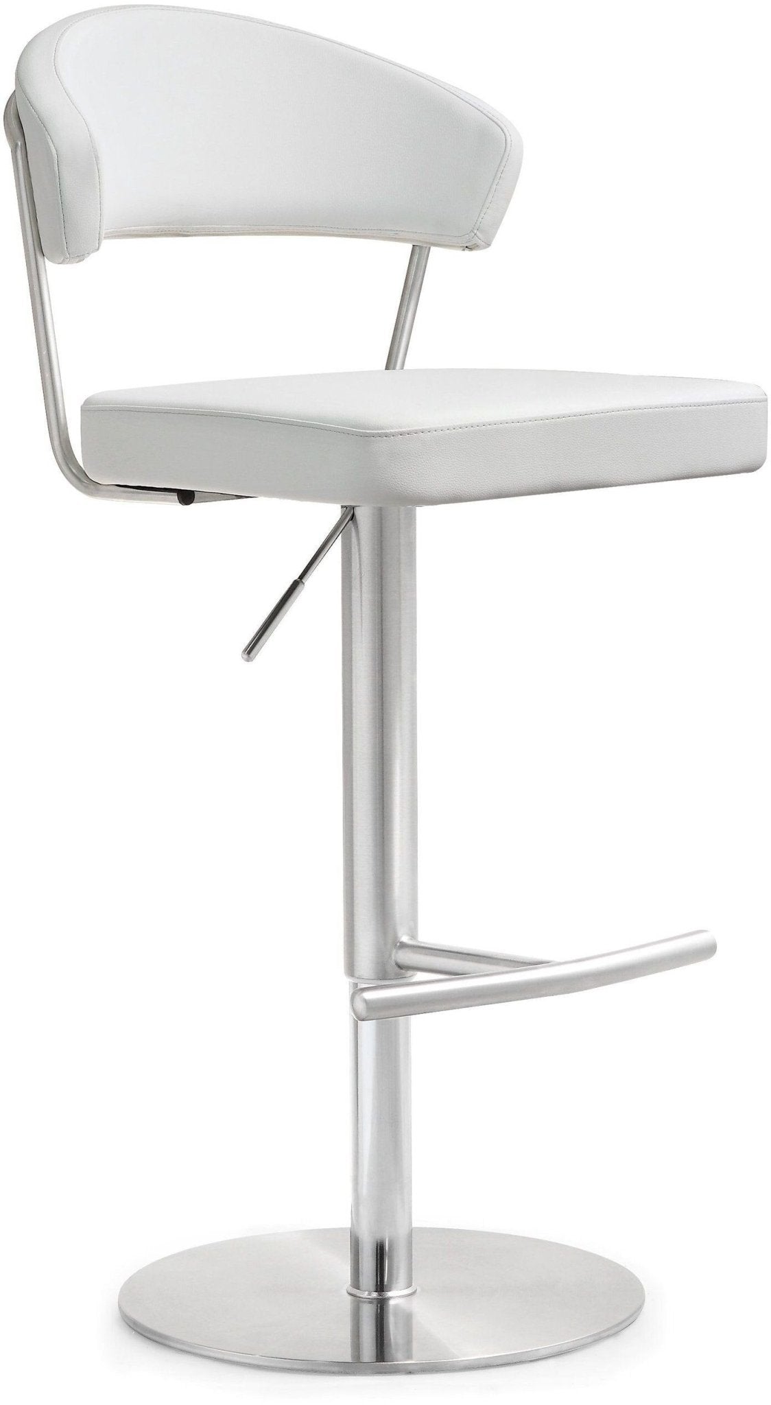 Cosmo White Stainless Steel Barstool - Skandi London