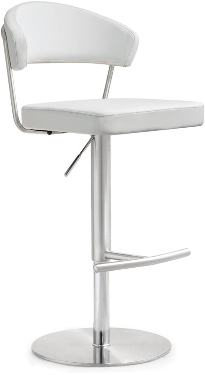 Cosmo White Stainless Steel Barstool - Skandi London