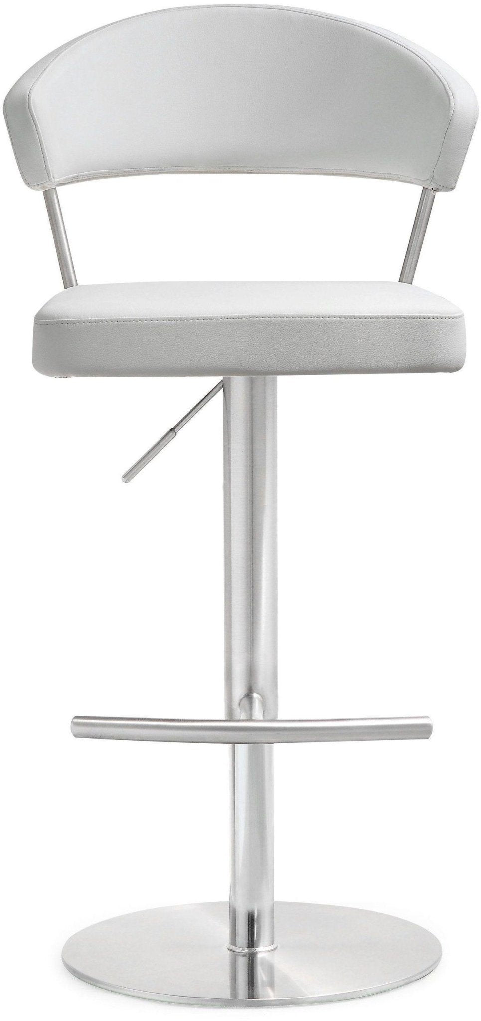 Cosmo White Stainless Steel Barstool - Skandi London