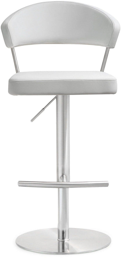 Cosmo White Stainless Steel Barstool - Skandi London