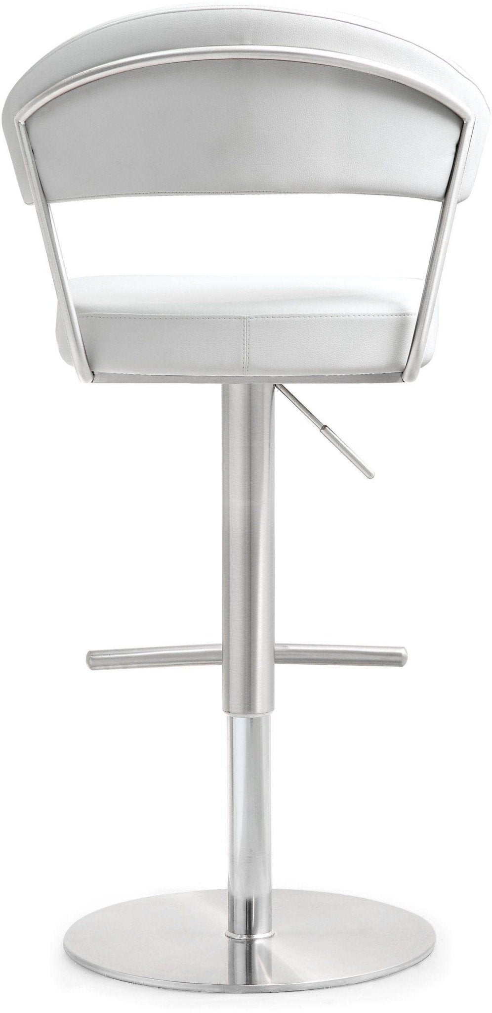 Cosmo White Stainless Steel Barstool - Skandi London