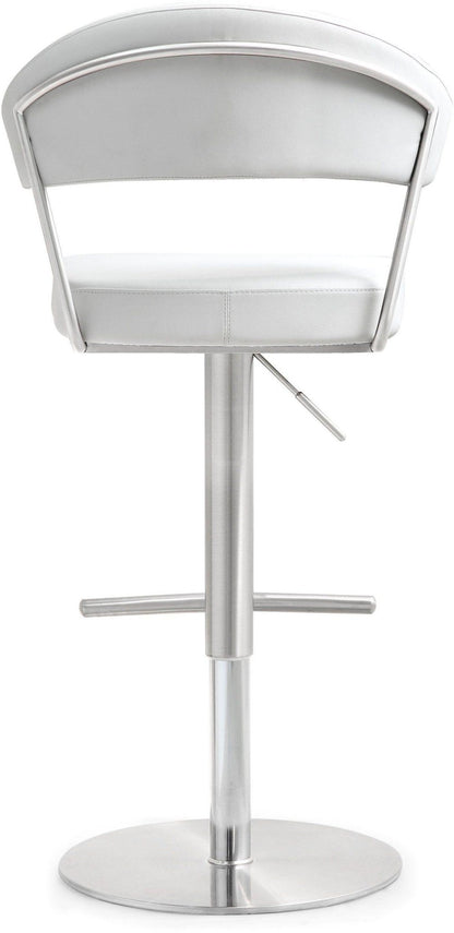 Cosmo White Stainless Steel Barstool - Skandi London