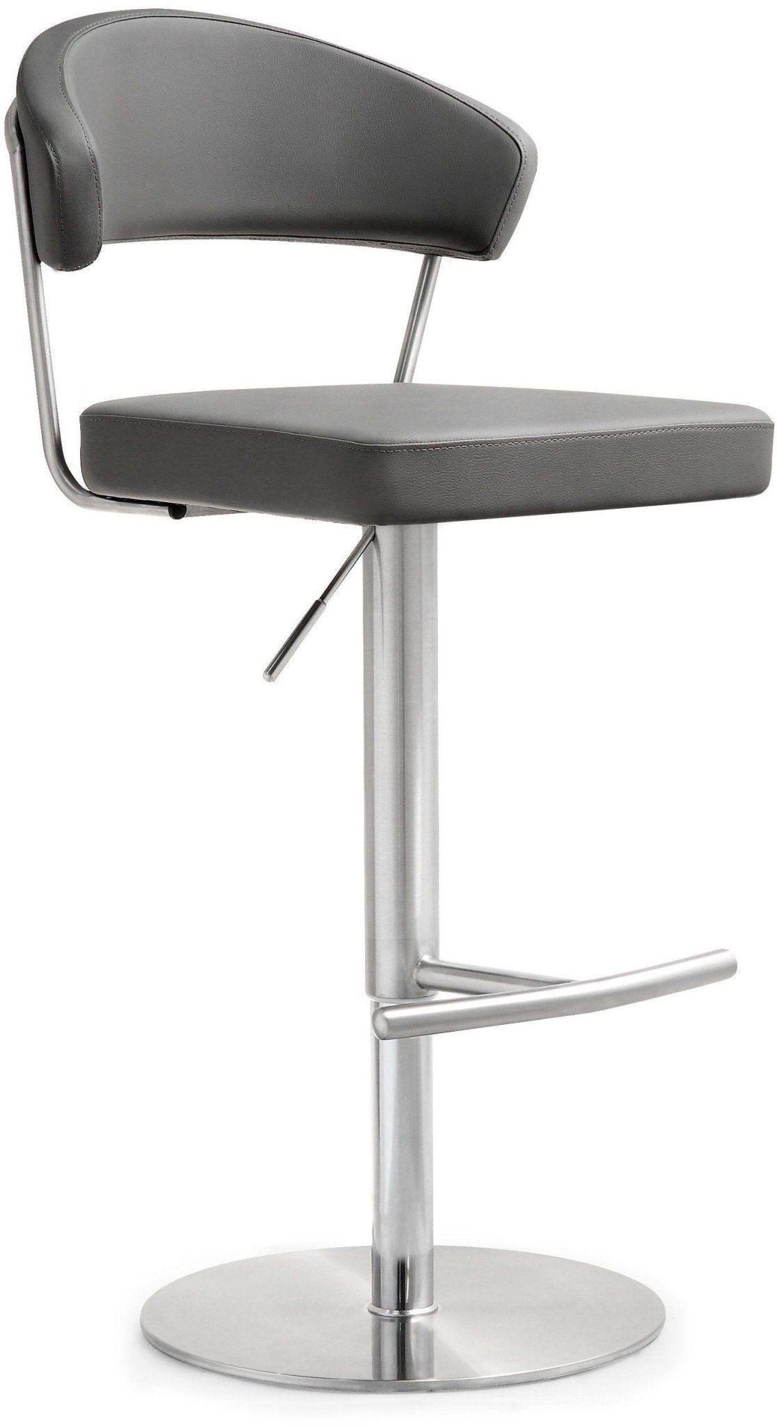 Cosmo Grey Stainless Steel Barstool - Skandi London
