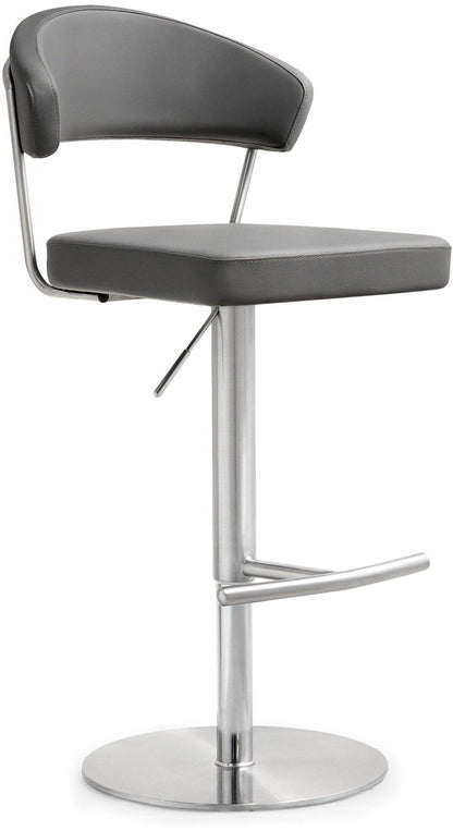 Cosmo Grey Stainless Steel Barstool - Skandi London