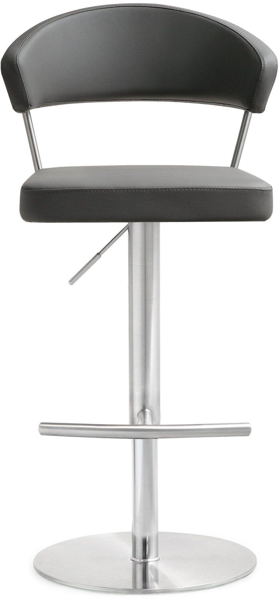 Cosmo Grey Stainless Steel Barstool - Skandi London