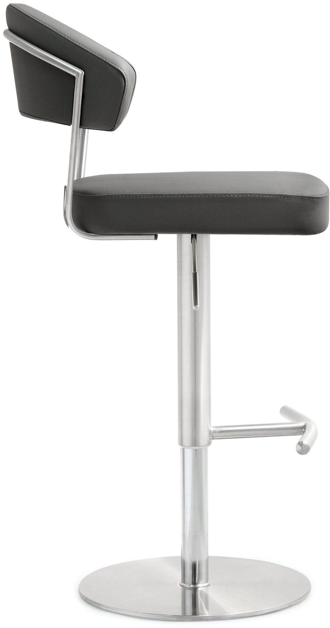Cosmo Grey Stainless Steel Barstool - Skandi London