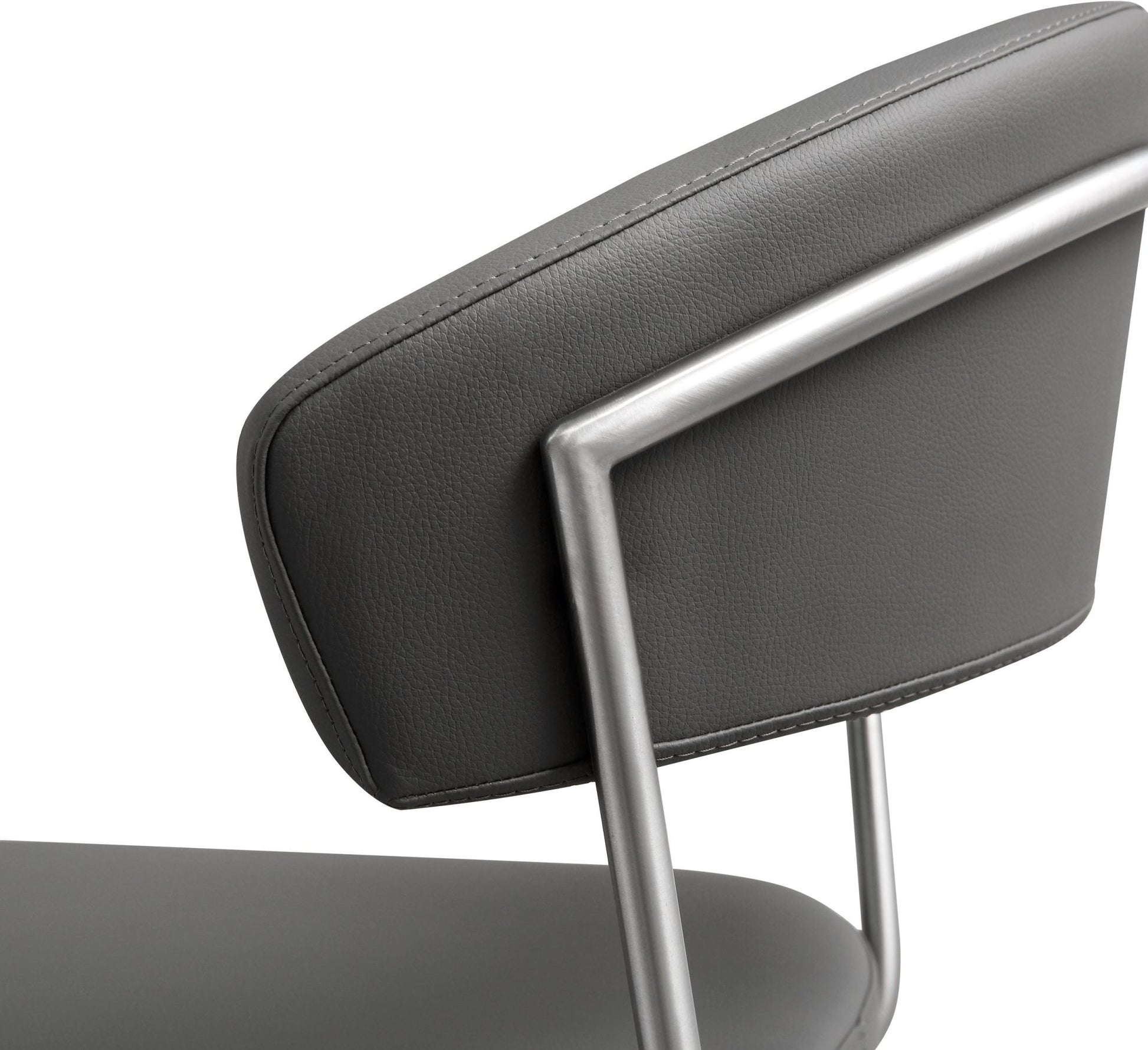 Cosmo Grey Stainless Steel Barstool - Skandi London