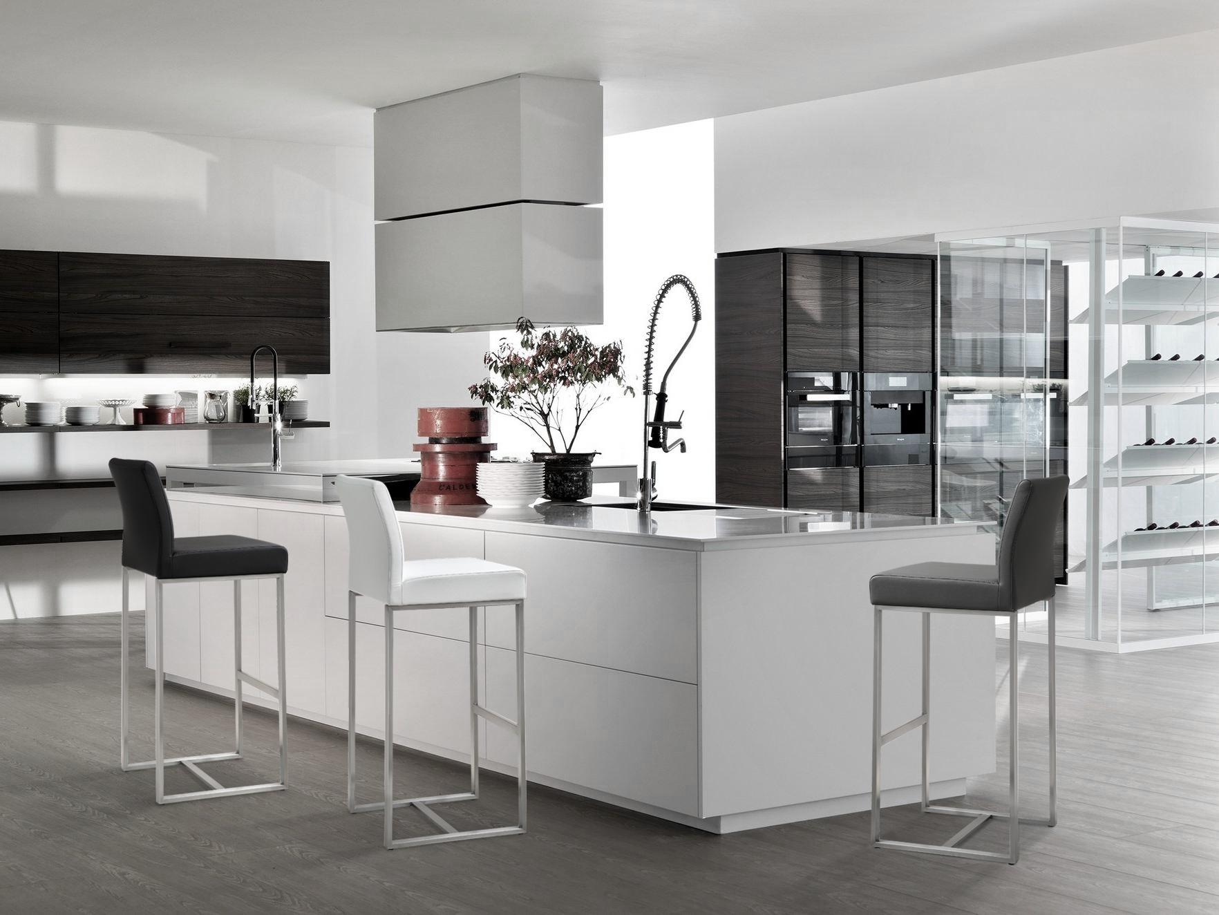 Denmark Black Stainless Steel Counter Stool Set of 2 - Skandi London