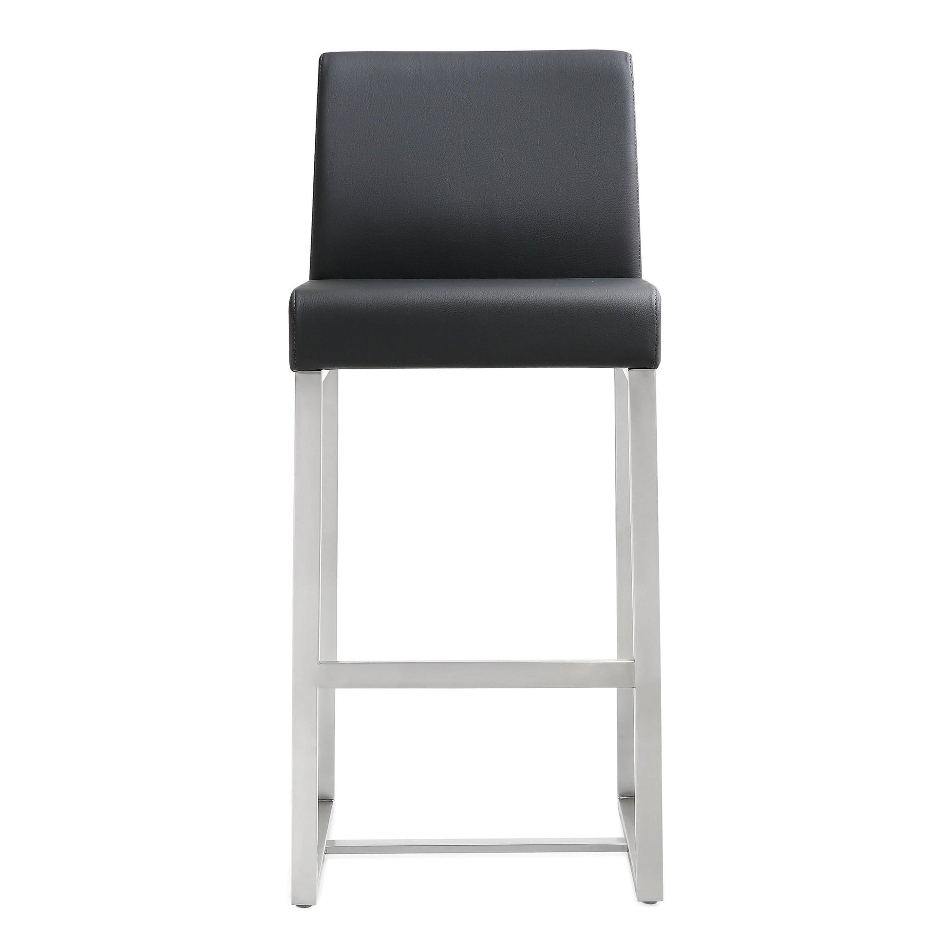 Denmark Black Stainless Steel Counter Stool Set of 2 - Skandi London