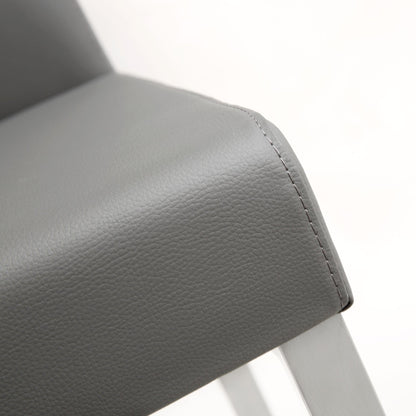 Denmark Grey Stainless Steel Counter Stool Set of 2 - Skandi London