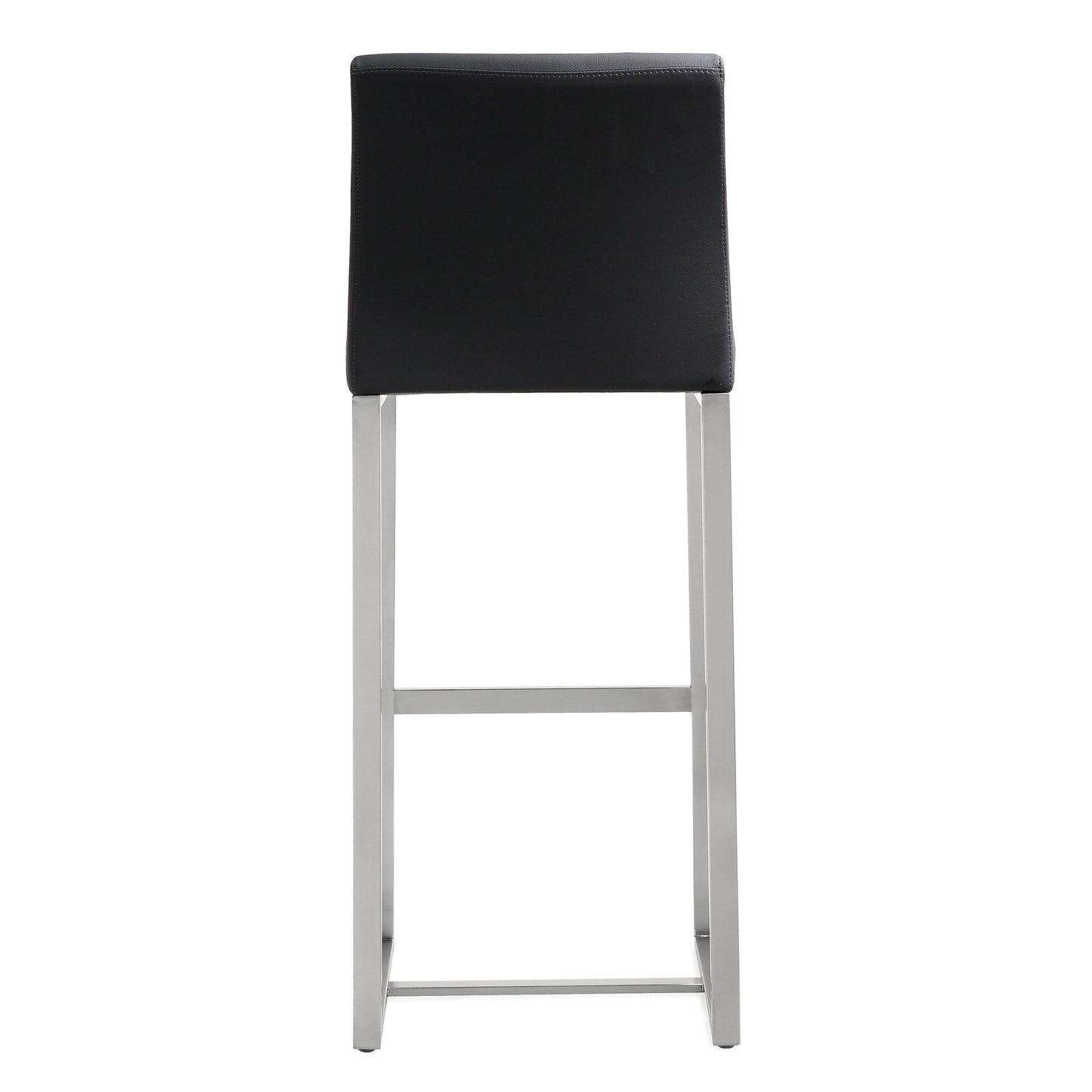 Denmark Black Stainless Steel Barstool Set of 2 - Skandi London