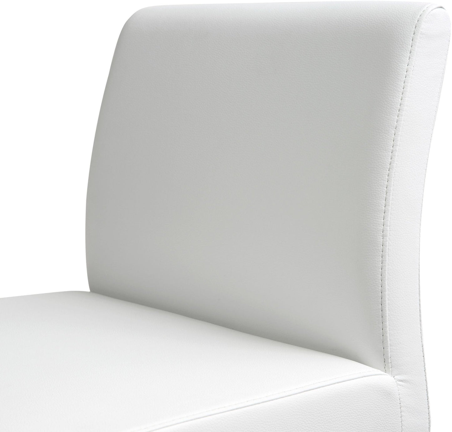 Denmark White Stainless Steel Barstool Set of 2 - Skandi London