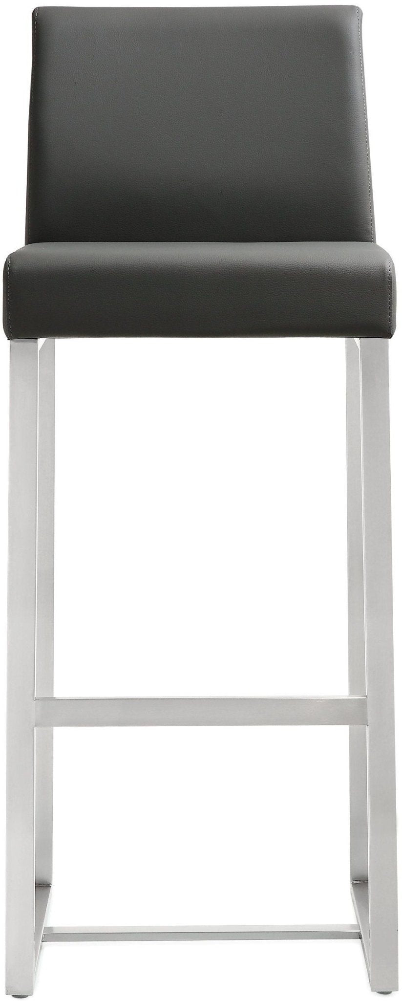 Denmark Grey Stainless Steel Barstool Set of 2 - Skandi London