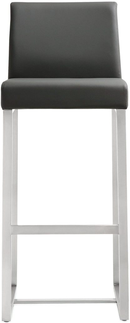 Denmark Grey Stainless Steel Barstool Set of 2 - Skandi London