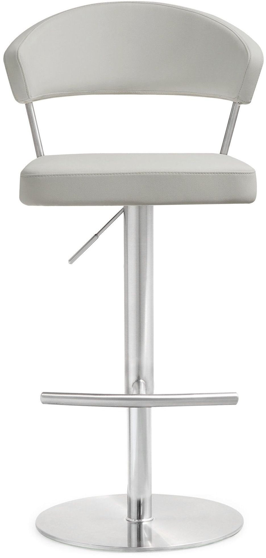 Cosmo Light Grey Stainless Steel Barstool - Skandi London