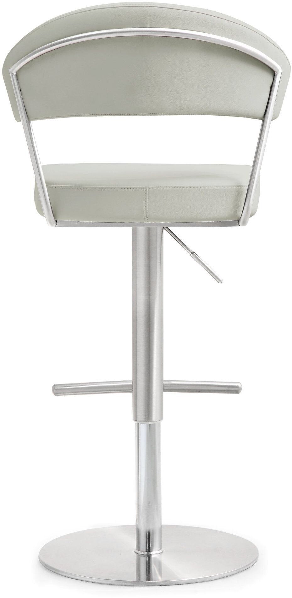Cosmo Light Grey Stainless Steel Barstool - Skandi London