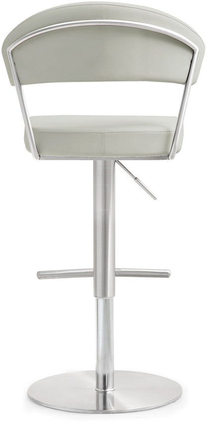 Cosmo Light Grey Stainless Steel Barstool - Skandi London