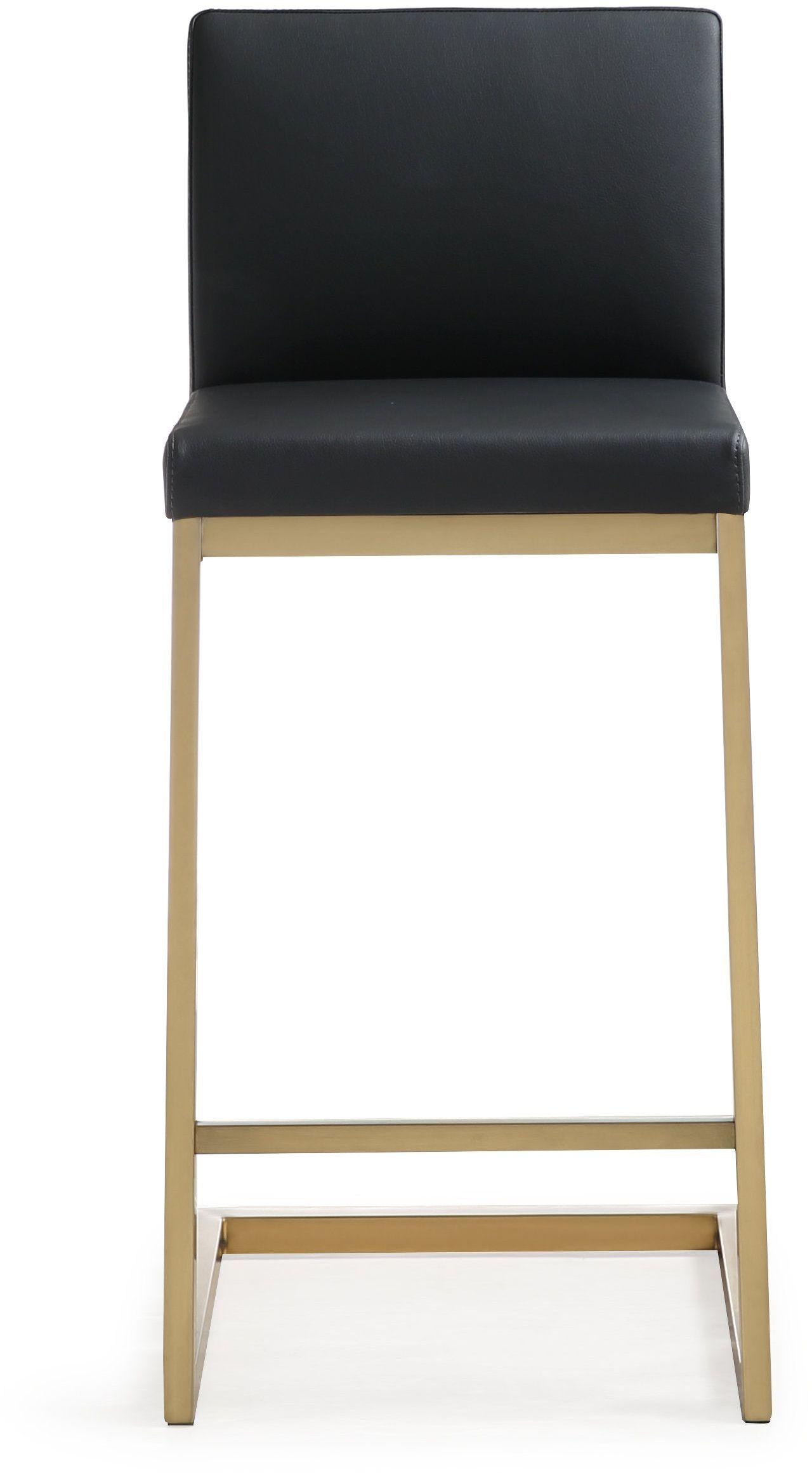 Parma Black Gold Steel Counter Stool Set of 2 - Skandi London