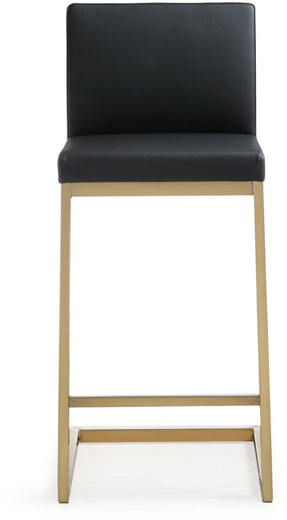 Parma Black Gold Steel Counter Stool Set of 2 - Skandi London