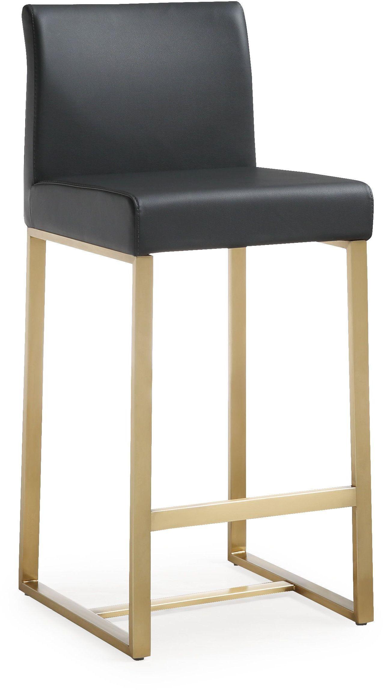 Denmark Black Gold Steel Counter Stool Set of 2 - Skandi London