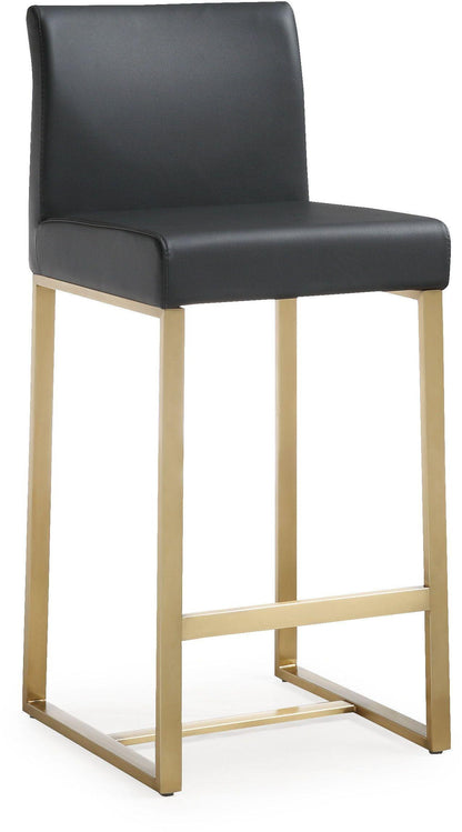 Denmark Black Gold Steel Counter Stool Set of 2 - Skandi London