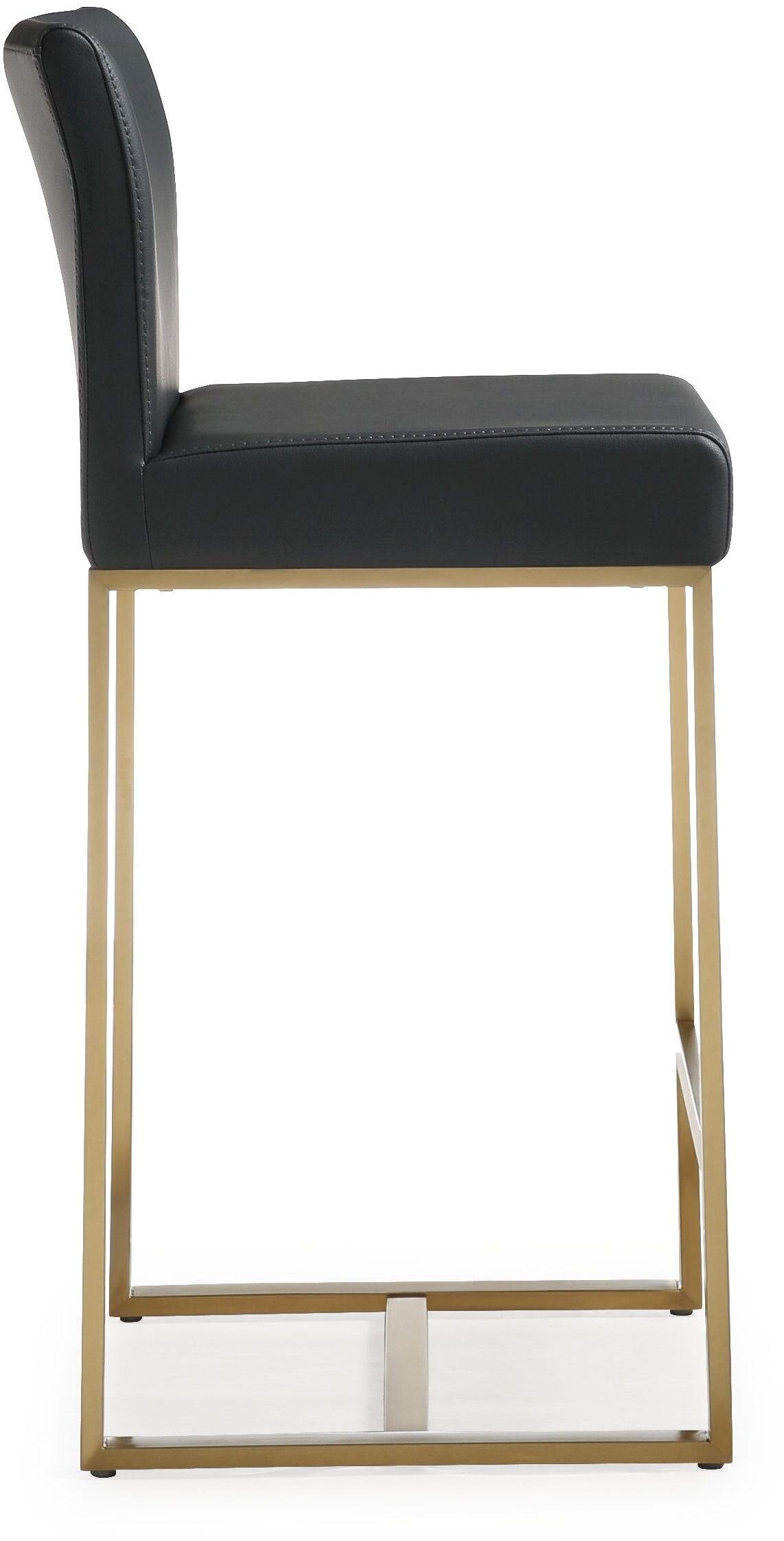 Denmark Black Gold Steel Counter Stool Set of 2 - Skandi London