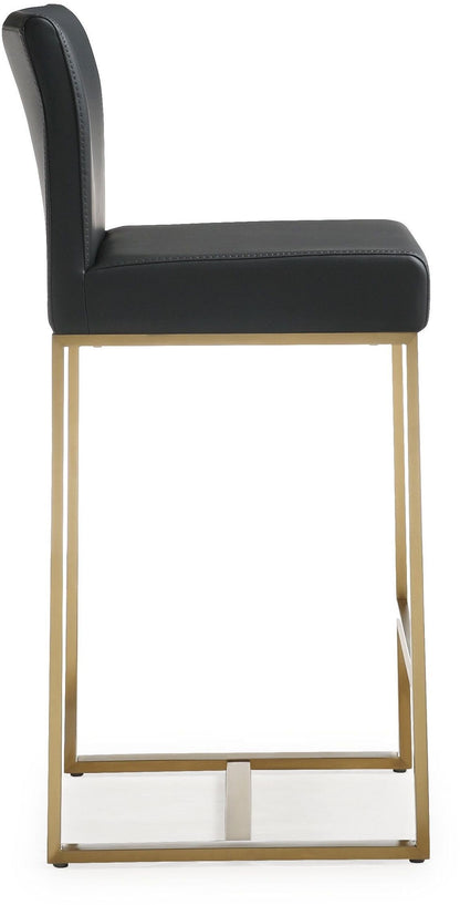 Denmark Black Gold Steel Counter Stool Set of 2 - Skandi London