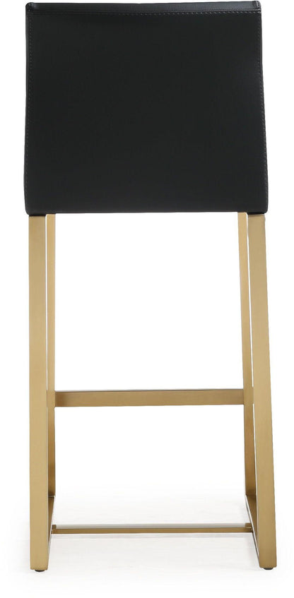 Denmark Black Gold Steel Counter Stool Set of 2 - Skandi London