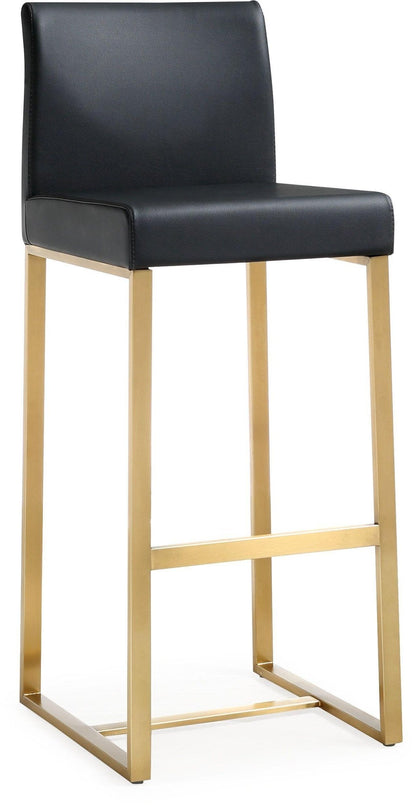 Denmark Black Gold Steel Barstool Set of 2 - Skandi London