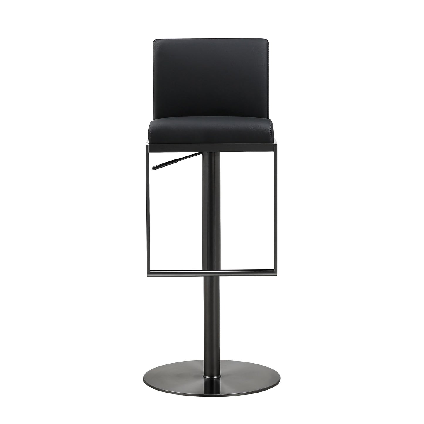 Amalfi Black Performance Vegan Leather on Black Stool - Skandi London